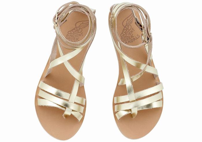 Sandales De Gladiateur Ancient Greek Sandals Satira Leather   | ZSH-7031822